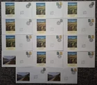 GB 2004-2020 ER2 14 x Northern Ireland FDC Collection Without Inserts Crisp!