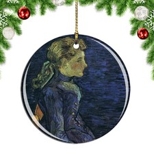 Van Gogh Portrait of Adeline Ravoux Pain Christmas ornament city travel souvenir