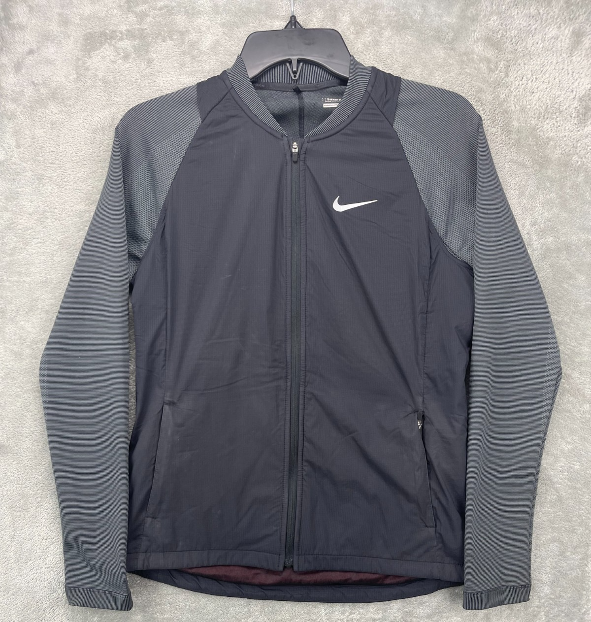 SACAI X NIKE Nike Golf Giacca Donna Taglia S Nero Grigio Full Zip Elasticizzata 725670 010