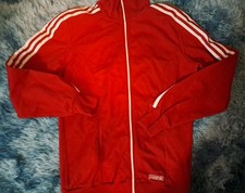 ADIDAS VERY RARE  VINTAGE RETRO  RED TRACKSUITE VERY NICE CONDITION 