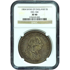 1804 Bank of England Dollar XF40 NGC - Excellent Original Eye Appeal
