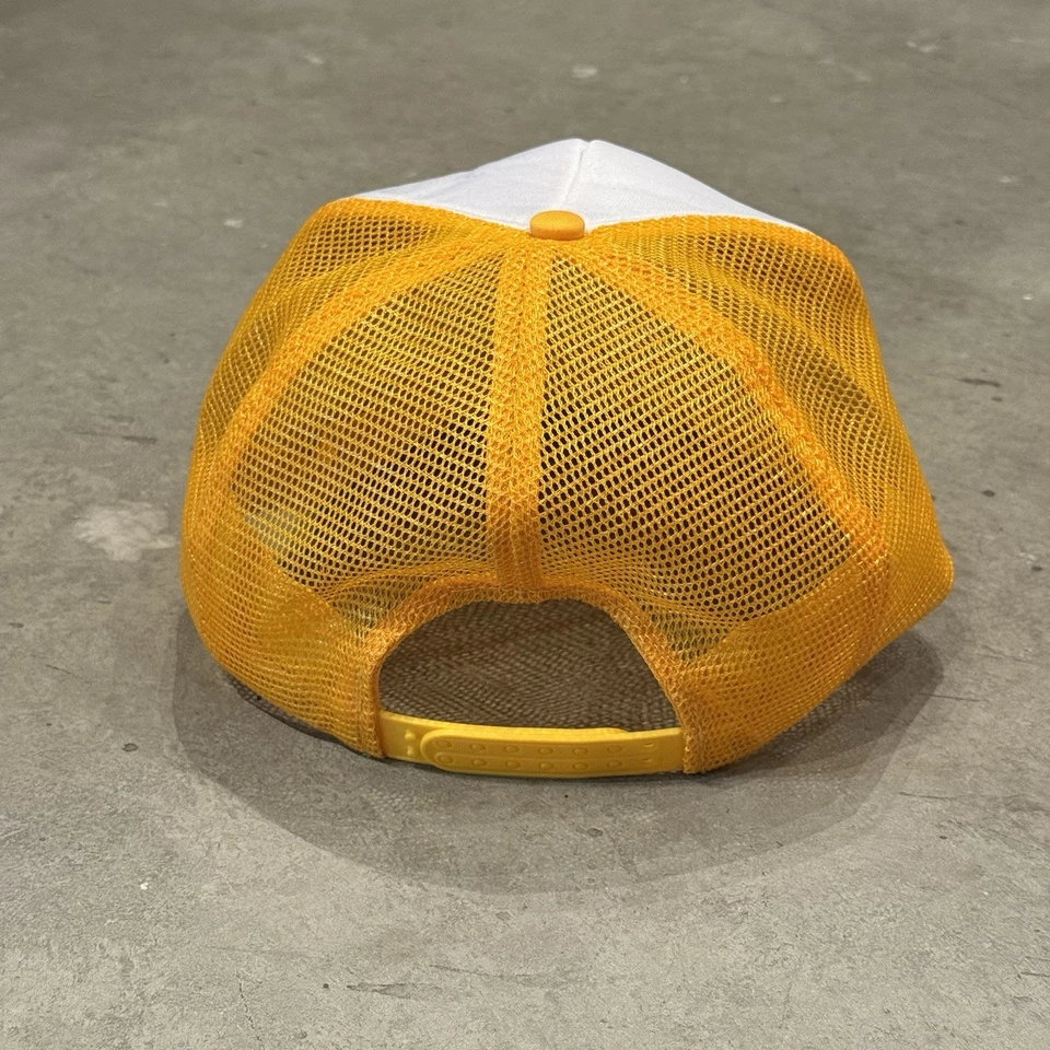 N.E.R.D 2001 Yellow Trucker Cap Snapback Hat Pharrell Williams Rap hip hop - Image 3 of 4