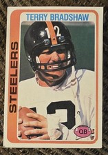 🏈🔵1978 Topps HOF Legend Terry Bradshaw Football Card #65