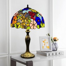 Tiffany Table Desk Lamp 16 inch Stained Glass Handcrafted Living room Bedroom UK