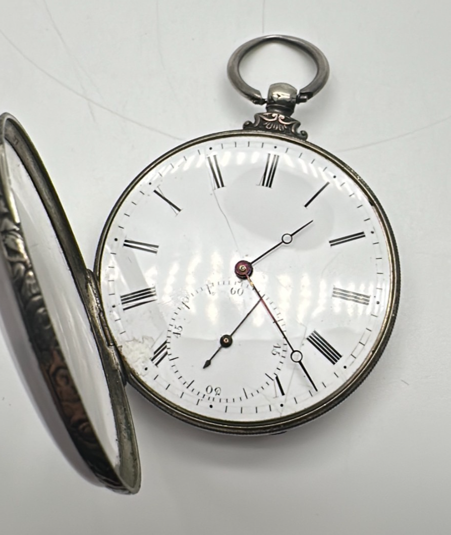M J Tobias Liverpool: Cylinder Escapement; 4 Hole Jeweled, Etched