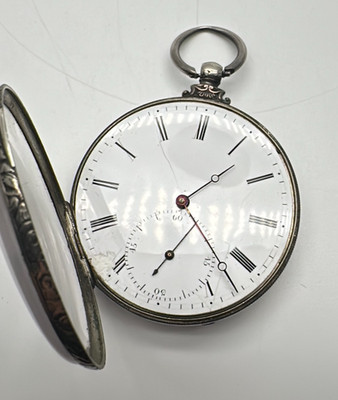 M J Tobias Liverpool: Cylinder Escapement; 4 Hole  Jeweled, Etched Pocket Watch