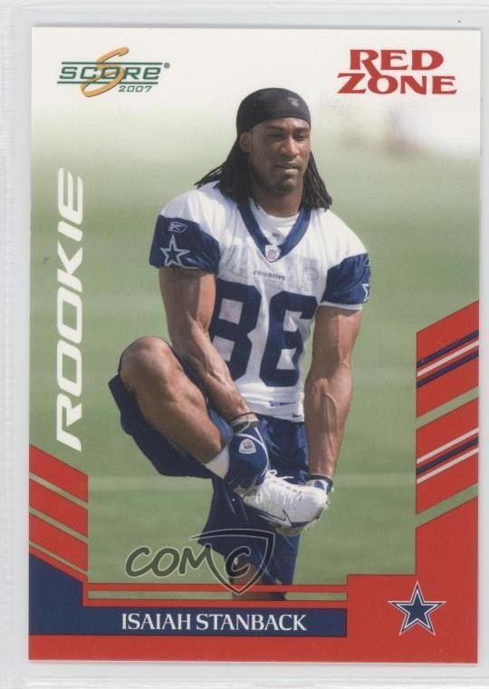 2007 Score Rookie Red Zone 79/120 Isaiah Stanback #337 Rookie RC 2d7