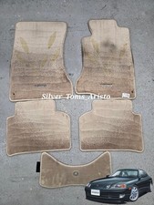 Toyota Soarer Jzz30 Jzz31 Rare Floormats Brown And Tan With Metal Emblems Rhd Toyota Soarer Jzz30 Jzz31 Rare Floormats Brown And Tan With Metal Emblems Rhd
