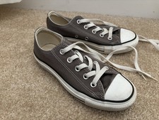 Converse All Star Chuck Taylor Women's Size 5 Shoes Gray White Low Top Sneakers