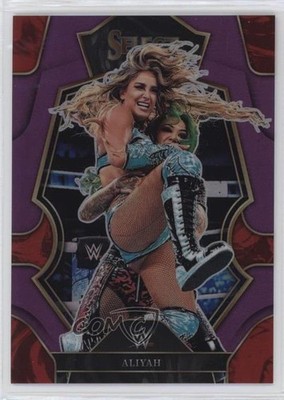 2023 Panini Select WWE Premier Level Purple Prizm 6/99 Aliyah #141 04br