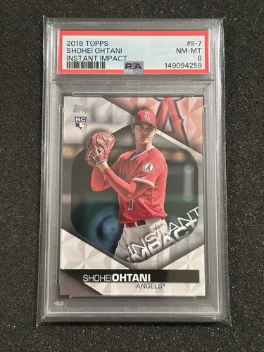 2018 Topps - Instant Impact Shohei Ohtani #II-7 (RC) PSA 8 NM MT Rookie Card