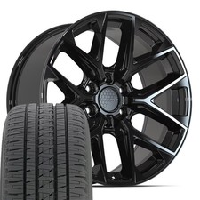 Df17b Black 20x9 Rims Bridgestone Tires Set Fits Ram Nissan Infiniti Df17b Black 20x9 Rims Bridgestone Tires Set Fits Ram Nissan Infiniti