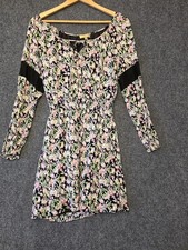 Princess Vera Wang Dress Juniors XL Multicolor Floral Lace Fit & Flare Mini