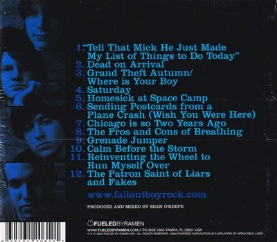 Take this to Your Grave by Fall Out Boy (CD, 2003) for sale online