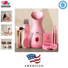 Facial Steamer Spa Kit with Complimentary 17 Skin Care Tools Face Steamer f...