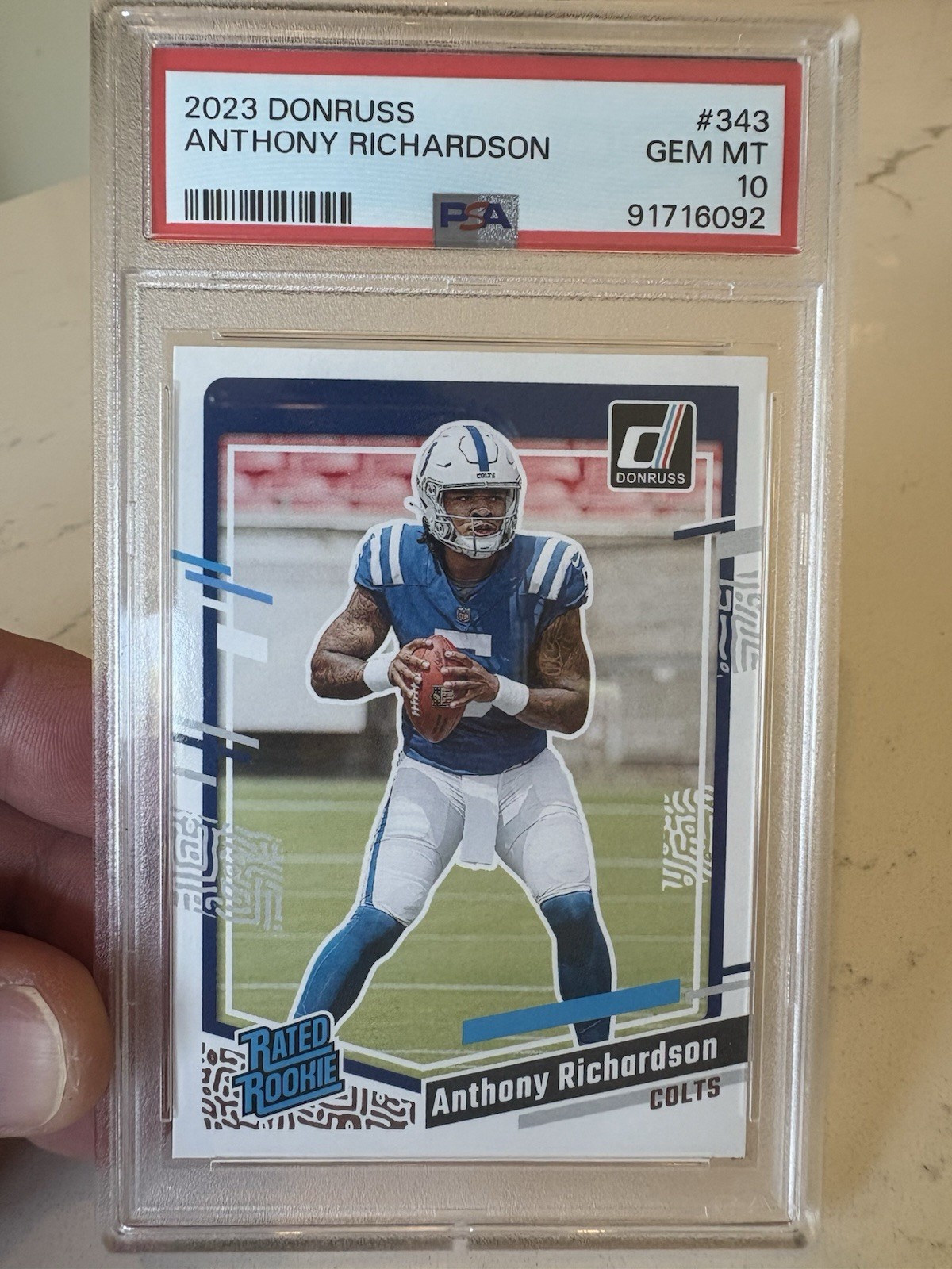 2023 Panini Donruss - Rated Rookie Anthony Richardson #343 (RC)