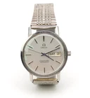 Omega Seamaster Automatic Watch 34.5mm Day Date Stainless Steel Vintage Rare