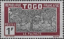 Timbre Flore Arbre (Palmiste) Togo (Colonies Fr.) 141 * - 86514FX