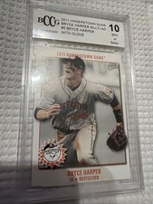 2011 Bryce Harper Hagerstown Suns Minor League Rookie Card RC. rookie card picture