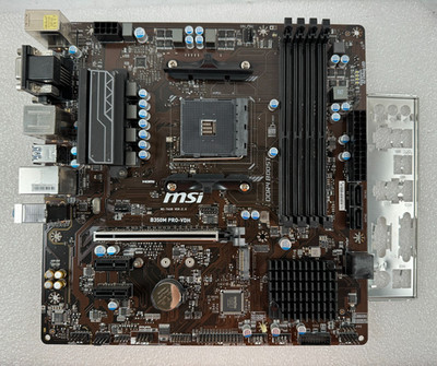 MSI B350M PRO-VDH AMD B350 Socket AM4 DDR4 SDRAM Micro ATX Desktop Motherboard