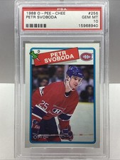 1988-89 O PEE CHEE PETR SVOBODA #256 RC PSA 10 GEM MT *POP 21