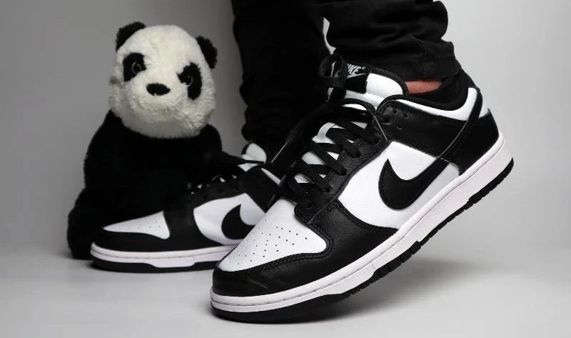 Nike Dunk Low Black White Panda OG Sneakers Retro DD1503-101 WOMENS Size