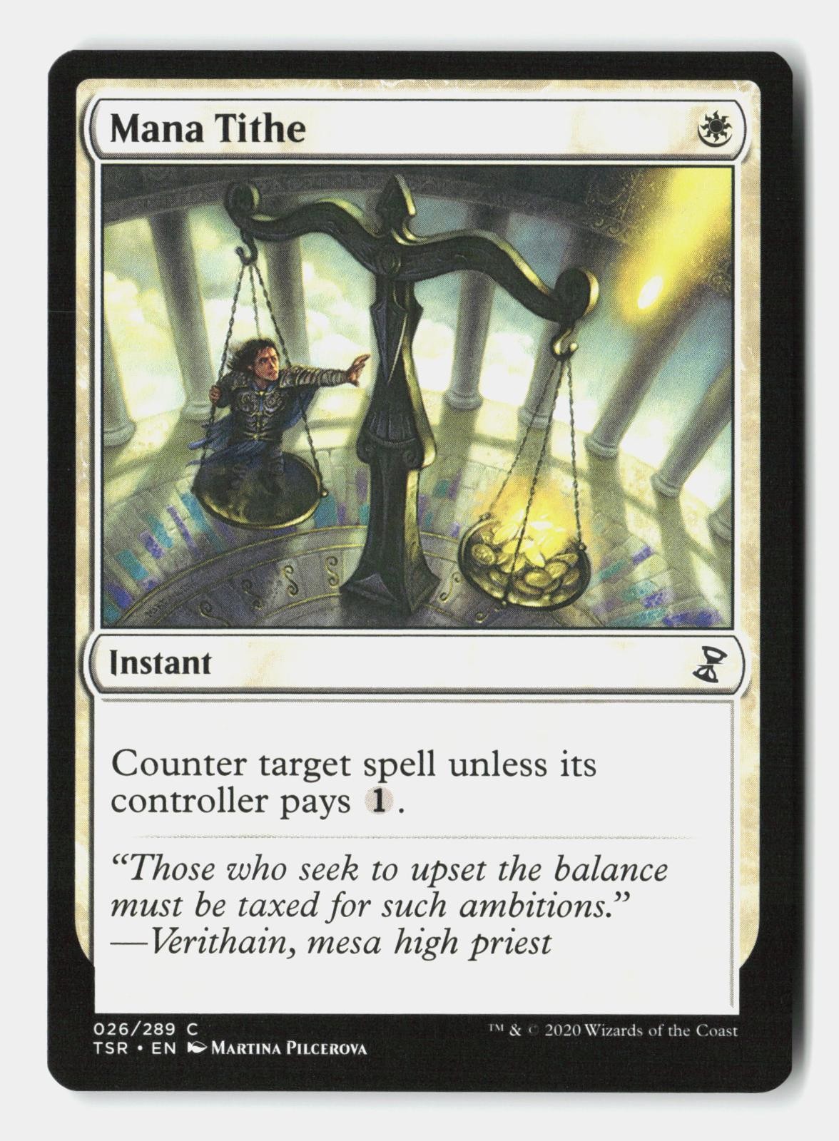 Mana Tithe 26 Common Time Spiral: Remastered Magic: The Gathering Near Mint