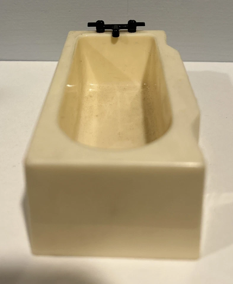 Juego de baño vintage para casa de muñecas Renwal - Lote de 5 - Incluye escala rara Foto 2 de 4