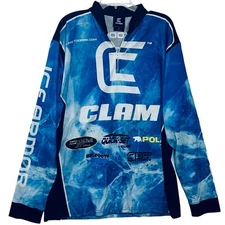 Clam Ice Armor Fishing Shirt XL Big Tooth Tackle Quick Set Polar Jason Mitchell