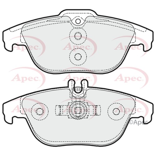 Genuine OE Quality Apec Rear Disc Brake Pads Set PAD1619 eBay