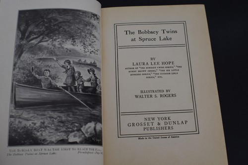 1929 The BOBBSEY TWINS at Spruce Lake by Laura Lee Hope HCDJ *PAPER DOLL* - Picture 4 of 16