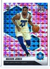 2020-21 Panini Mosaic Mason Jones Pink Camo Rookie Rc #241 76ers