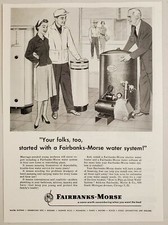 1955 Print Ad Fairbanks-Morse Water System Water Heaters & Softeners Chicago,IL