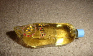 Vintage Dutch Shoe Plastic Perfume Bottle - Holland