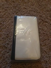 SHUTTERFLY Zip Around Fashion Wallet White And Black Leather/Faux Leather 