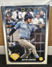 2024 Topps Update AUSTIN SHENTON VINTAGE STOCK # /99 Tampa Bay Rays 
