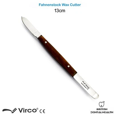 VIRCO UK DENTAL LAB FAHNENSTOCK WAX CUTTER 13CM MODELLING CARVER STAINLESS STEEL