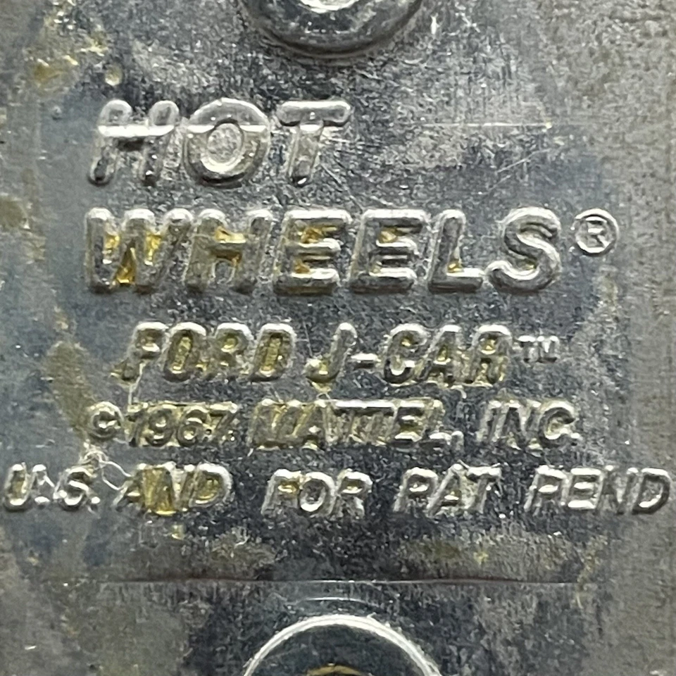 Ford J-Car Mattel Hot Wheels 1967 Redline diecast azul hecho en EE. UU. Foto 2 de 4