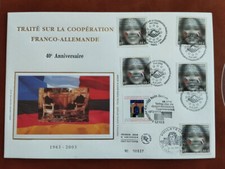 Enveloppe FDC grand format 1er jour 2003 Timbre n°3542 émissions communes Allema
