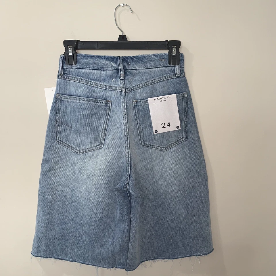 宽松牛仔裤 Grunge Y2K Distressed 尺寸 24 $128 滑冰者 新习惯 — 第 2/4 张图片