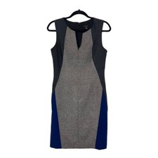 Ann Taylor Size 0 Colorblock Tweed Sheath Career Church Dress