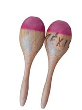 Authentic Wood MARACAS Shakers MADE IN MEXICO