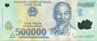 500000 Vietnamese Dong Uncirculated Bank Note for Collectors MINT USA Fast Ship
