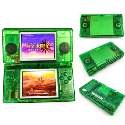 Clear Green Nintendo DS Lite Handheld NDSL Video Game Console With Charger - Bild 1 von 4