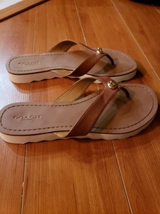 coach shelly flip flops