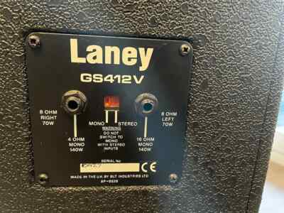 Laney GS412IA 320-Watt 4x12'' Guitar Speaker Cabinet 2020s - Black