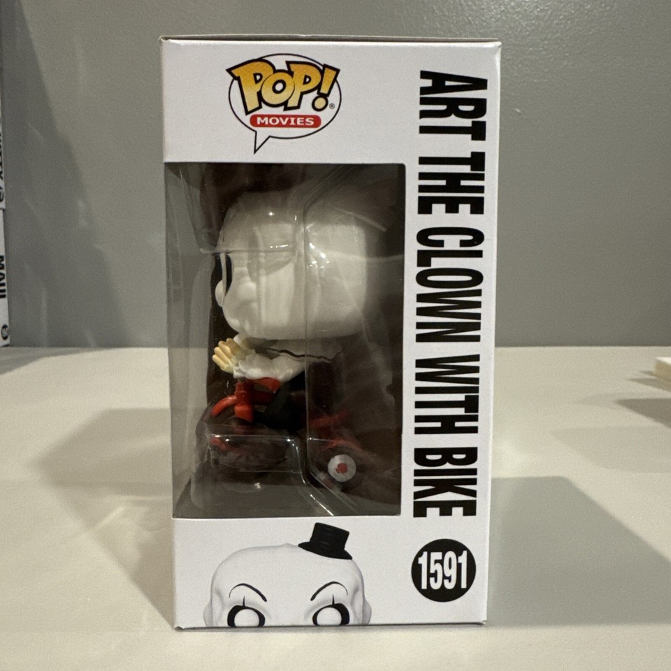 Funko Pop! Terrifier : Art Le Clown Avec Vélo #1591 - Figurine Collector + Protector Inclus