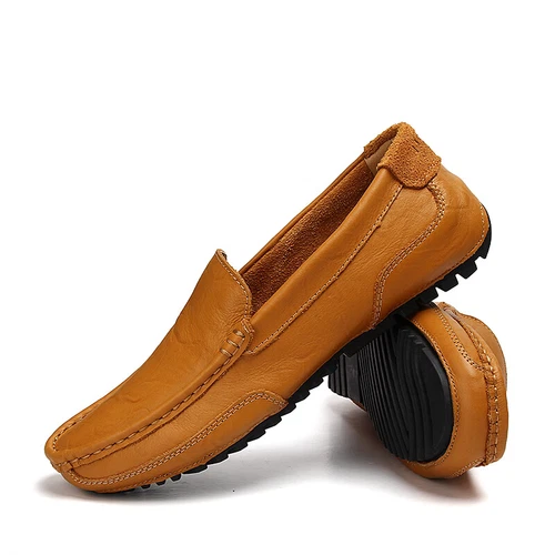 Herren Schuhe Leder Freizeit Autofahren Halbschuhe Schuhe Mokassins Sneaker Slipper - Bild 9 von 23