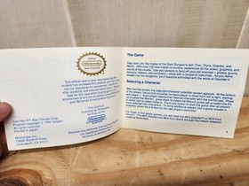 Nintendo NES Gauntlet II 2 Booklet Instruction Manual ONLY