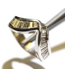 14k white gold 1ct round diamond wedding band anniversary ring 6.5g 6 — photo 9